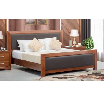 Emerson Solid Wood Queen Bed by Damro - 78"x60" ( 6.5' x 5' )
